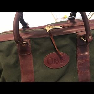 Vintage Orvis zip bottom bag